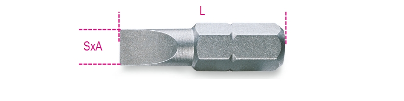 Bits for slotted head screws category image