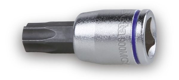 Socket drivers for Torx® head screws, coloured, 1/4" female drive, chrome-plated - burnished inserts