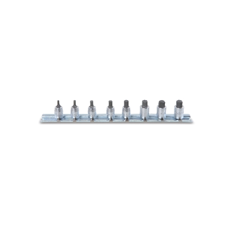 Set of socket drivers for hexagon screws, 1/4″ female drive, chrome-plated category image