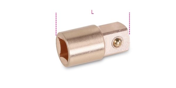 Adaptor, 3/8" female and 1/2" male drives, spark-proof - Image 2