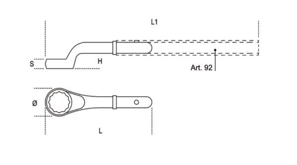 Heavy duty offset ring wrenches H-SAFE - Image 3