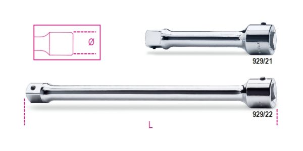 1” drive extension bars