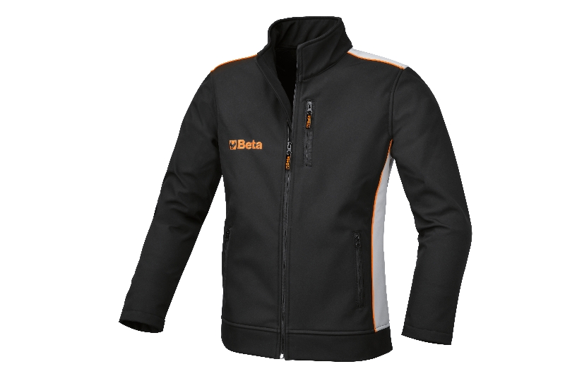 Softshell jacket, made of 100% polyester, 320 g/m2, three-layered, microfibre outer shell, waterproof, breathable intermediate membrane, fleece interior category image