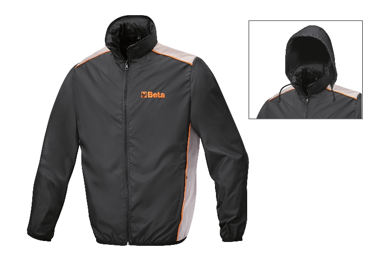 Waterproof jacket, 100% polyester, folds into pocket category image