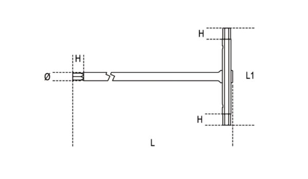 T-handle wrenches with three male ends for Torx® head screws - Image 3