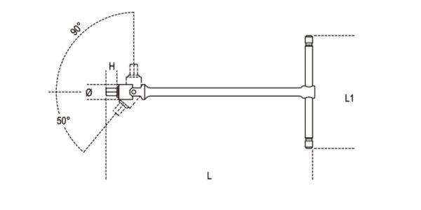 T-handle wrenches with swivelling end for Torx® head screws - Image 2