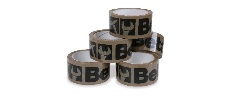 Pack of 36 rolls of packaging adhesive tape, with Beta logo, tawny category image