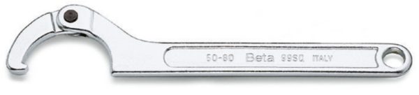 Hook wrenches with square noses for ring nuts
