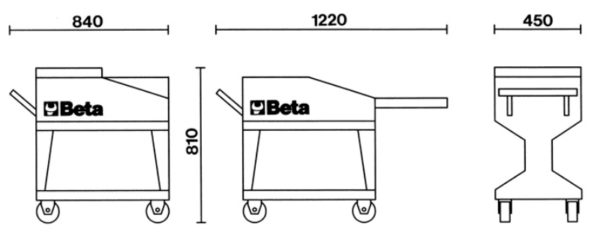 Tank trolley with shelf - Image 3
