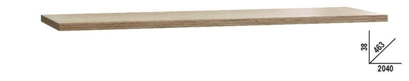 Multi-ply wood worktop, 2040×463 mm, for workbench, for workshop equipment combination C45PRO category image