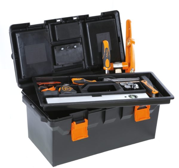 Tool box, long series, made from plastic, removable tote-tray and tool trays - Image 2