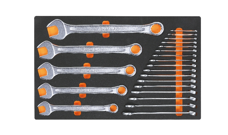 Foam tray with combination wrenches category image