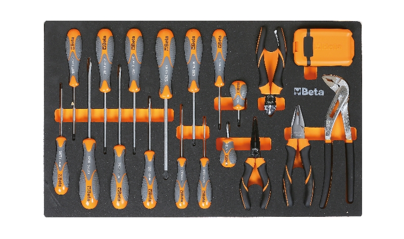 Foam tray with Beta Max screwdrivers, pliers and 1/4″ bits category image
