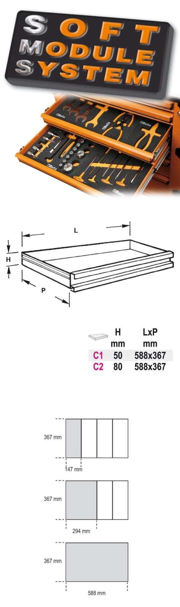 Soft thermoformed tray M63, empty - Image 2