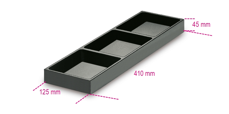 Thermoformed tool trays, made from plastic, for mobile roller cab C38 +C04TSS-7 category image