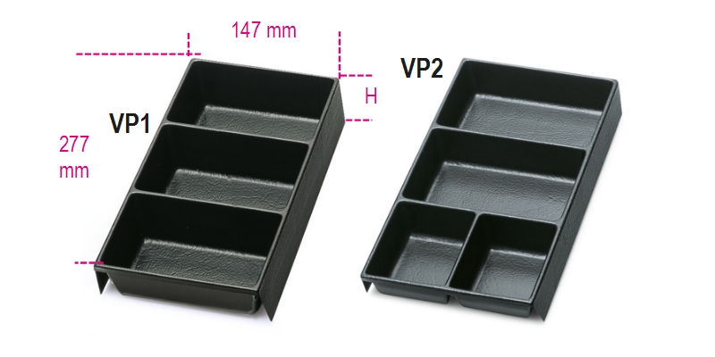 Thermoformed trays for small items, made from plastic for all roller cabs C22, C23, C23C category image