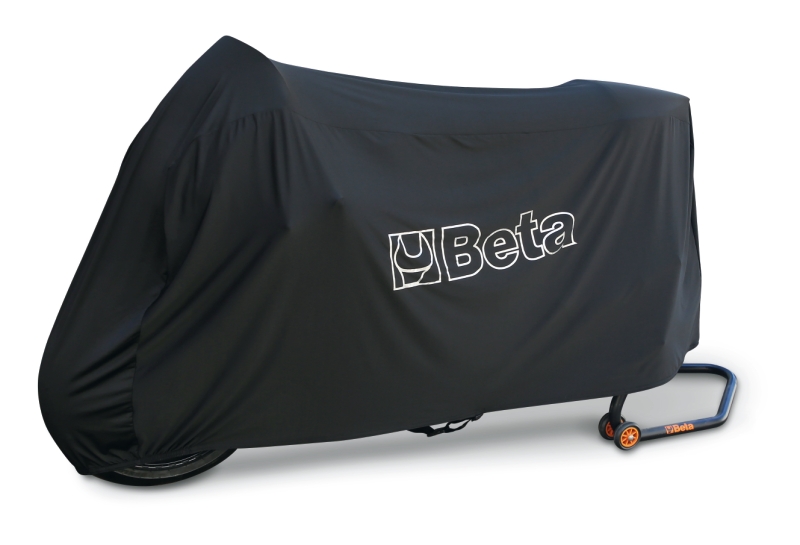 Indoor motorcycle cover, made from stretch fabric category image