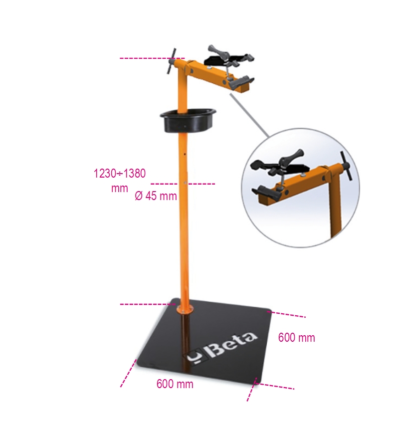 Workshop single-sided clamp for bicycle maintenance category image