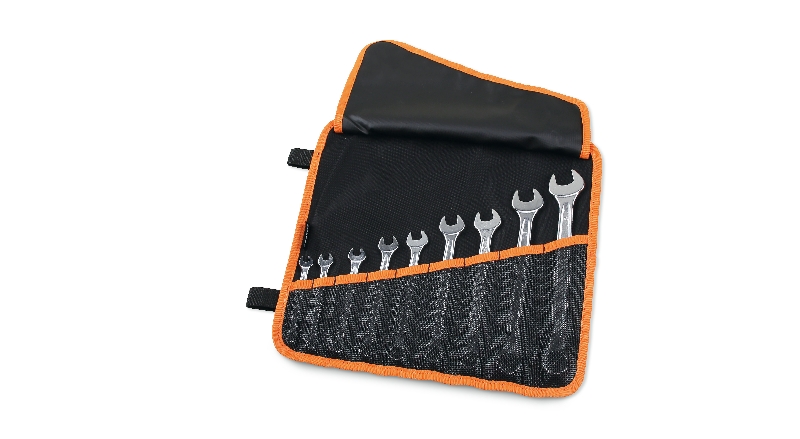 Set of 9 combination wrenches (item 42) in roll-up wallet made of durable polyester category image