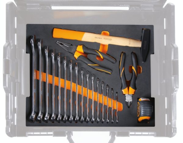 Assortment of 44 tools for tool case COMBO C99V1, in EVA foam tray - Image 3