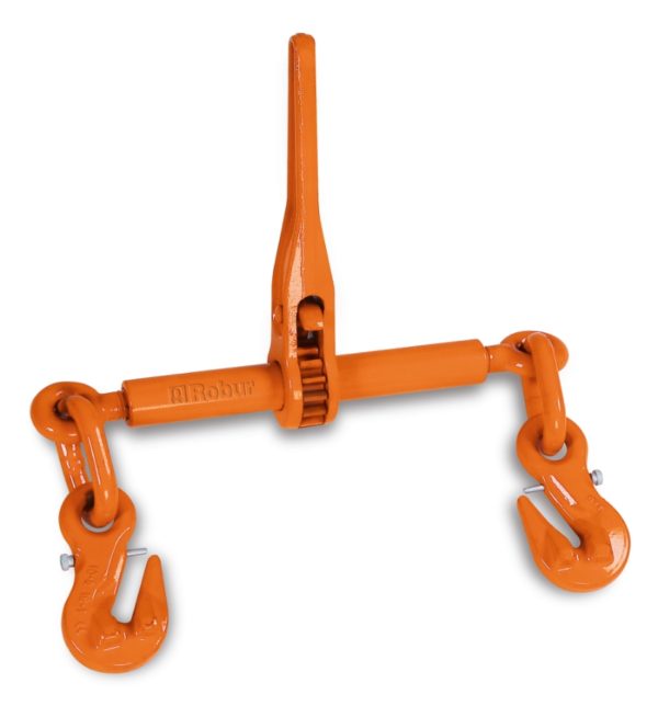 Ratchet load binder with 2 hooks Grade 8
