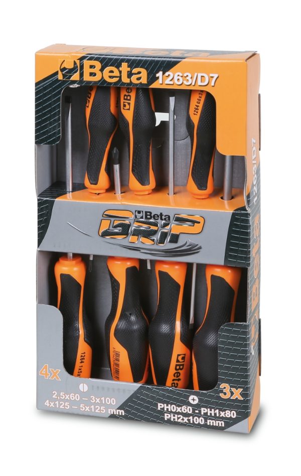 Set of 7 screwdrivers (items 1262, 1264)