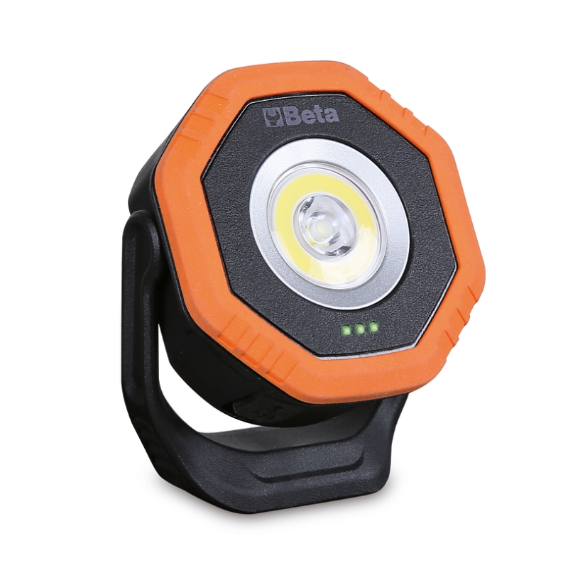 ​​Articulated pocket LED spotlight, with dual light beam and wireless charging category image