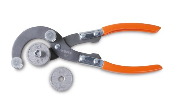 ​Pipe bender for copper and nonferrous metal pipes, with interchangeable forms 3/16"-1/4"-5/16"-3/8"