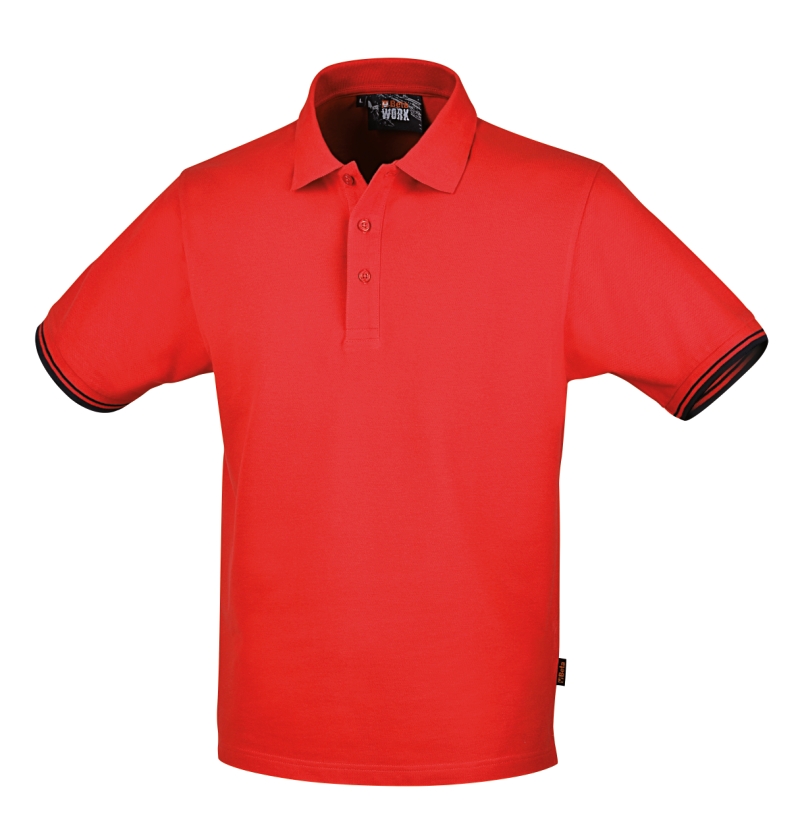 ​​Three-button polo shirt, 100% cotton, 200 g/m2, red category image